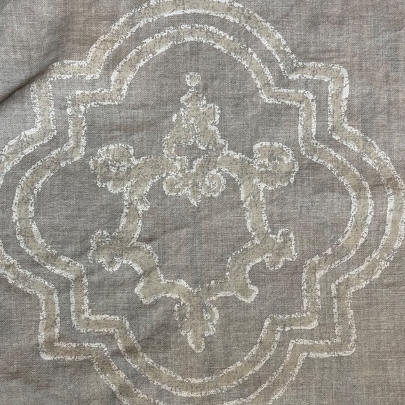 Restoration Hardware Italian Baroque Medallion king duvet and two shams - Picture 3 of 5